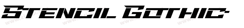 Stencil Gothic字体转换